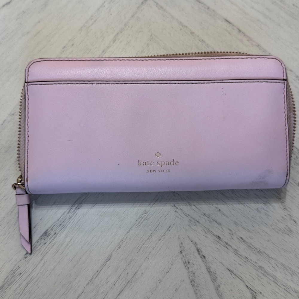 Kate Spade Pink Parrot Flock Party Large Continental Zip Around Wallet - Picture 12 of 14